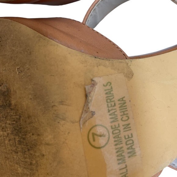 LULU'S Faire Tan High Heeled Mules Shoes Pointed Toe - Size 7 - Picture 9 of 12